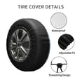 thumbnail image 4 of Kdxio French Bulldog Puppy for Tire Cover Wheel Protectors Tyre Covers Weatherproof Wheel Covers Universal Fit for Trailer Rv SUV Truck Camper Travel Trailers 14 inch, 4 of 8
