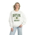 thumbnail image 3 of Women's Gameday Couture White Baylor Bears Premium Fleece Drop Shoulder Oversized Pullover Sweatshirt, 3 of 4