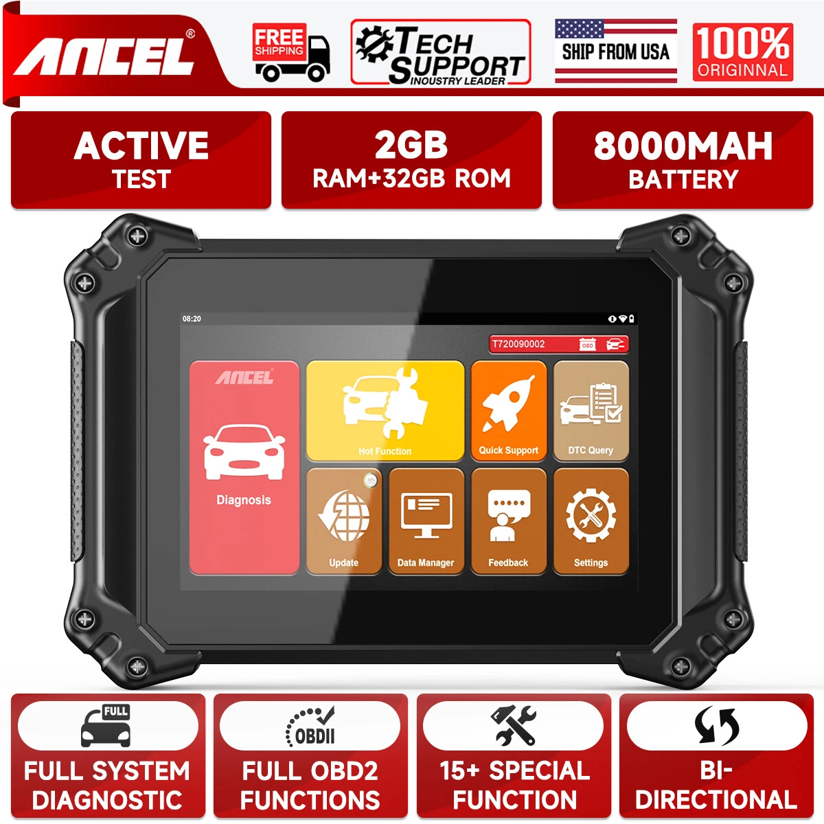 ANCEL DM500 OBD2 Odometer Mileage Clusters Correction Diagnostic Tool