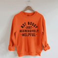 thumbnail image 4 of JFGHDG Oversized Sweatshirt for Women, Crewneck Long Sleeve Casual Fleece Tops Graphic Hoodies Pullover Sweater Orange 2XL, 4 of 8