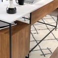 thumbnail image 5 of Bellamy Studios Row Modern L-Shaped Desk with Storage, Sindoori Mango Finish, 5 of 12