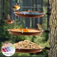 thumbnail image 4 of Cuenco colgante para pájaros montado en el árbol, resistente a la intemperie, baño para pájaros, Spa, suministros para mascotas para balcón, barandilla, jardín, atrae pájaros salvajes Likrtyny Para estrenar, 4 of 7