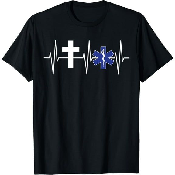 Simple Fit Christian Emt Shirt Religious Ems Paramedic Christ Emt T-Shirt