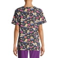 thumbnail image 5 of Scrubstar Minions "Love My Minions" Women's V-Neck Print Scrub Top, 5 of 6