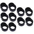 thumbnail image 4 of 10 Piezas Tope de Manija de Puerta Gloria Protector de Pared Negro, 4 of 9