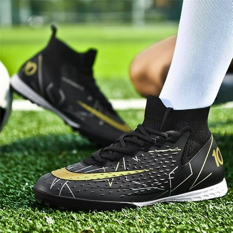 Turf Soccer Shoes Men Women Indoor Soccer Cleats Youth Football Boots Adult High Top Training Soccer Shoes TF FG