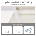 thumbnail image 6 of NICETOWN Linen French Door Curtain No Drill Roman Shades, Ivory Solid Cordless Light Filtering Blinds for Porch Glass Door, 26"x40", 1Pc, 6 of 8