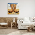 thumbnail image 3 of Stupell Industries Cowboy Boots Cloudy Landscape Landscape Painting Gallery Wrapped Canvas Art Print Wall Art, 30 x 30, 3 of 8
