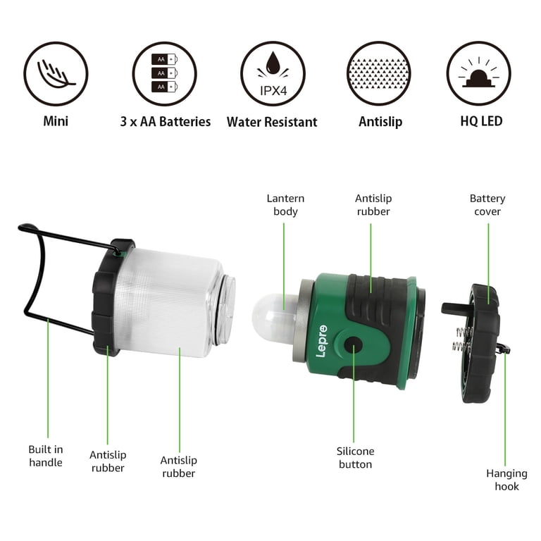 Lepro Mini Camping Lanterns, 350 Lumens, 2-Pack photo 8