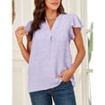 thumbnail image 2 of Blusa De Manga Corta,Blusa De Manga Corta De Jacquard Blusa De Manga Con Volantes De Jacquard Blusa De Jacquard Top Tecnología Avanzada, 2 of 6