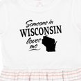 thumbnail image 4 of Inktastic Someone in Wisconsin Loves Me Girls Toddler Dress, 4 of 5