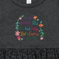 thumbnail image 4 of Inktastic She is Fierce Funny Shakespeare Quote Girls Baby Dress, 4 of 5