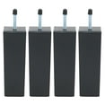 thumbnail image 2 of AMLESO 4 Pcs 5.9 Pouces Pieds de Lit en Plastique Protecteur de Sol M8 Filetage, 2 of 8