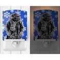 thumbnail image 2 of Black Standard Poodle Winter Snowflakes Ceramic Night Light, 2 of 2