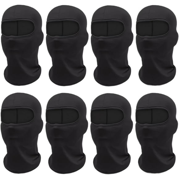 shiyou-8 Pieces Ski Mask, Shiesty Mask, Ninja Mask, Sports Balaclava Full Face Mask, Sun UV Protection Hood for Skiing, Cycling