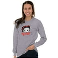thumbnail image 4 of Betty Boop Attitude Cartoon Character Women's Long Sleeve T Shirt Brisco Brands S, 4 of 6