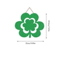thumbnail image 3 of FeiFu St Patrick Day Home Decor Wooden Door Sign Wood Shamrock Hanging Decoration for Irish Wreath Holiday Party House Gifts, 3 of 6