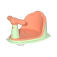 thumbnail image 2 of Asiento de baño para bebé, Asiento de baño para recién nacido con asa desmontable, Asiento en el piso, tapete suave para sentarse, taburete de ducha, Naranja, 2 of 9