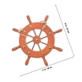 thumbnail image 2 of GARVALON Living Room Decoration Hanging Rudder Decor Coffee Wood Wall Hanging 1Pack, 2 of 8