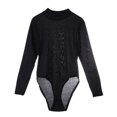 thumbnail image 4 of Kmbangi Women Bodysuit Long Sleeve Solid Color Mock Neck  Bodycon Jumpsuit, 4 of 8
