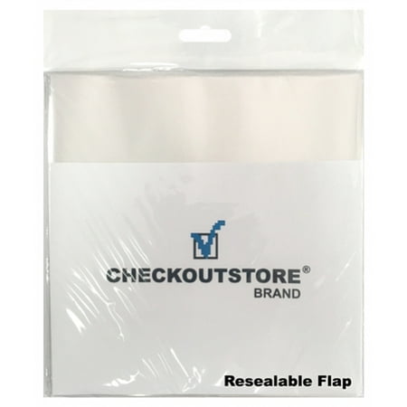 Everything 45 Rpm Records - CheckOutStore 500 COS Clear Plastic OPP Outer Sleeves with Sealable Flap for 7