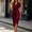 Wine, variant on Blmnix Satin Dress Dresses for Women 2026 Cocktail Bodycon Dresses Semi Formal Under Dresses Mid-Length Short Sleeve Red V-Neck Womens Summer Dress L