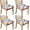 Pioneer Flower-3, variant on Pioneer Flower Seat Covers for Dining Room Chairs Set Of 4,Stretch Printed Washable Chair Seat Cover with Elastic Ties and Button,Removable Waterproof Couch Cushion Covers