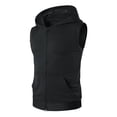 thumbnail image 4 of Daolelai Men's Hooded Zippered Sleeveless Sports Vest, 4 of 6