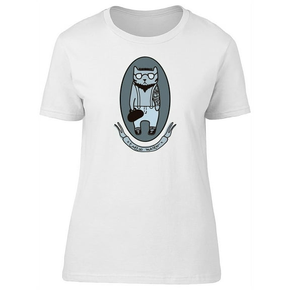Tattoo Master Cool Kitten T-Shirt Women -Image by Shutterstock, Female x-Large