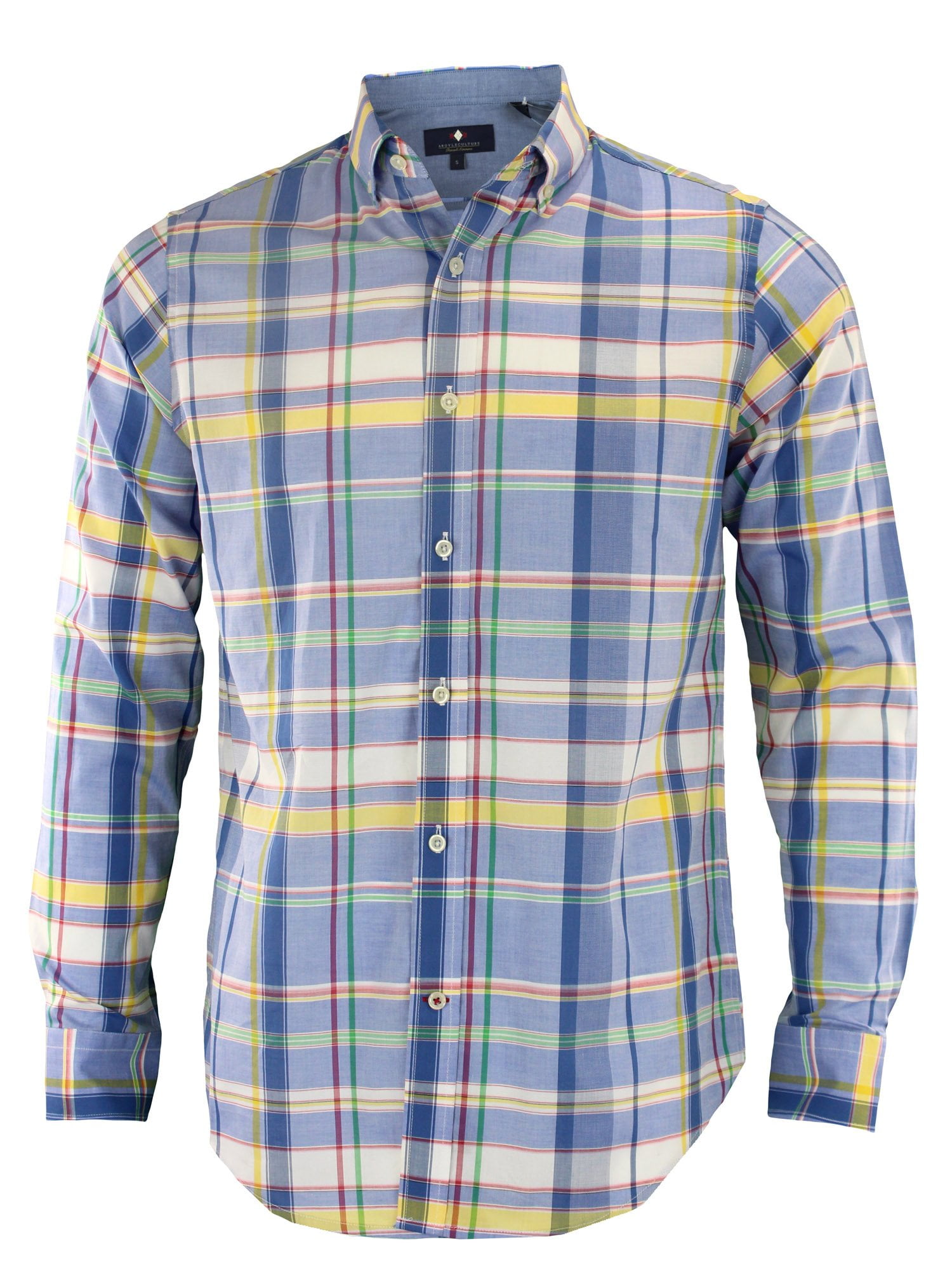 Navy & Yellow Plaid Shirt Made in the UK Blue Size 15 & 16 Details about   Smyth & Gibson 