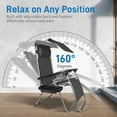 Ktaxon 2PCS Folding Zero Gravity Reclining Lounge Chairs with Head