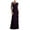Purple, variant on Tejiojio Women Clothes Women's Maxi Dresses Summer Casual Round Neck Short Sleeve Solid Long Dress