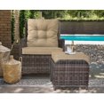 thumbnail image 1 of Fauteuil inclinable d’extérieur Calais Relax A Lounger avec table, sable, 1 of 8