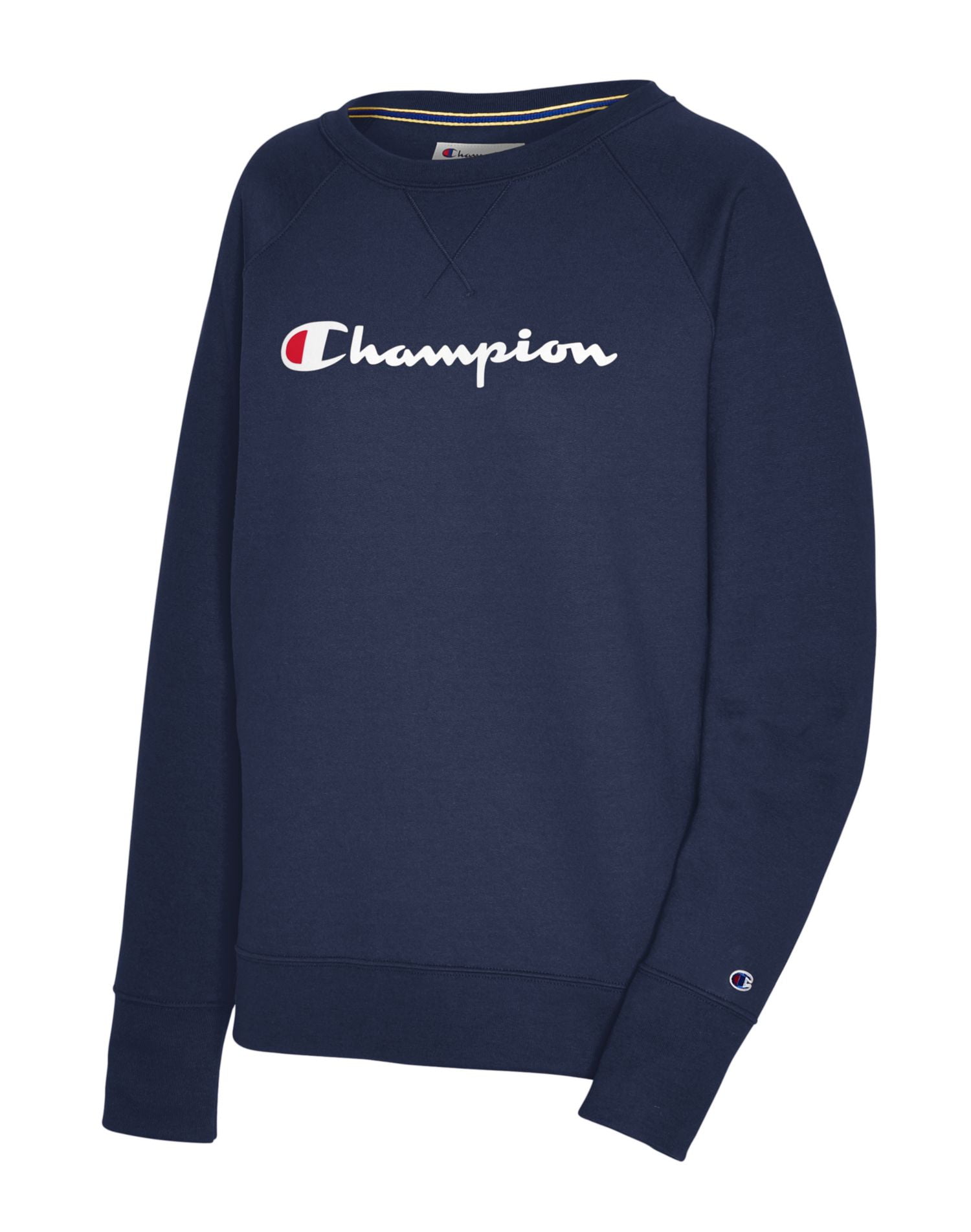 Champion Women's Powerblend Graphic Fleece Boyfriend Crewneck ...