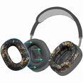 thumbnail image 1 of wonima02 Silicone Ear Pads Cover Protector for AirPods Max Headphones Cushions, Sweatproof, Easily Washable, Rugged Durability - Black Gold, 1 of 1