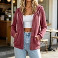 thumbnail image 3 of Perfectbot Women Ribbed Knit Hooded Cardigan Button Down Long Sleeve Casual Jacket Fall Outerwear, 3 of 8