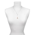 thumbnail image 3 of Delight Jewelry Rose Goldtone Crystal Initial - A - Silver tone Elegant Infinity Lariat Necklace, 3 of 4
