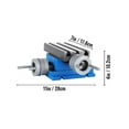 thumbnail image 2 of VEVOR Milling Machine Work Table Slide Milling Working Cross Table Machine Compound Slide Milling TablePrecision Milling Cross Worktable (7.3 x 4 Inch), 2 of 9