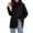 Black plus size knit tunic tops a1, variant on Bzdzmqm Women Plus Size Long Sleeve Knitted Pullover Tops Casual Crew Neck Side Slit Sweater Fall Winter Loose Fit Solid Basic Tunic Blouses for Daily Wear, Coffee 3XL
