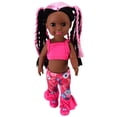 thumbnail image 2 of Juguete De Muñeca De Disfraz, Muñeca De Niña Negra De Moda Para Niños Cergrey Doll Gift, 2 of 8