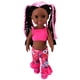 thumbnail image 3 of Muñeca africana de 14 pulgadas con poses, disfraz de moda, juguete, regalo de festival para niños., 3 of 14