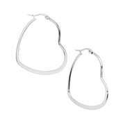 Body Candy Fashion Earrings for Women 40mm 316L Stainless Steel Heart Hoop Earrings