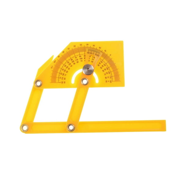 Guozer Portable 0-180 Degrees Angle Finder Plastic Protractor Goniometer Miter Gauge