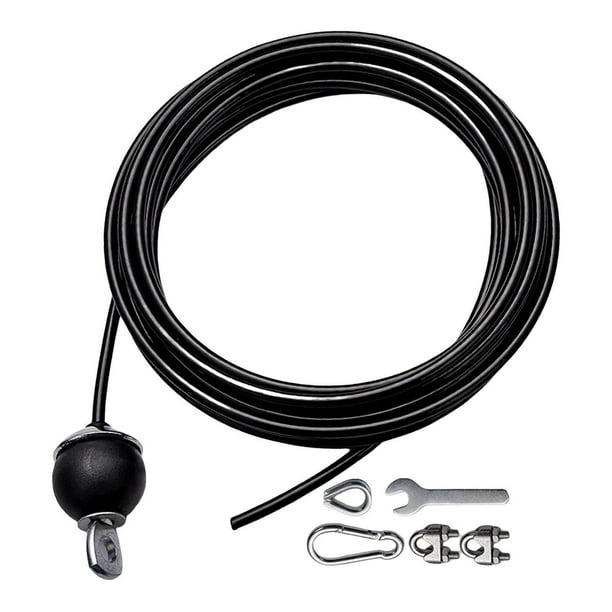 Steel Wire Rope String Dia 5M Rope Cable Eyelets Home LAT Pulldown