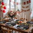 thumbnail image 5 of Round Placemats Happy Birthday 15 inch Set of 4 Table Mats for Dining Table Cakes Candy Balloon Heat Resistant Non-Slip Kitchen & Home Decorative Place Mat Set, 5 of 8