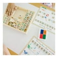 thumbnail image 5 of Deluxe Letters and Numbers Wooden Stamp Set ABCs 123s With Activity Book, 4-Color Stamp Pad, 5 of 9