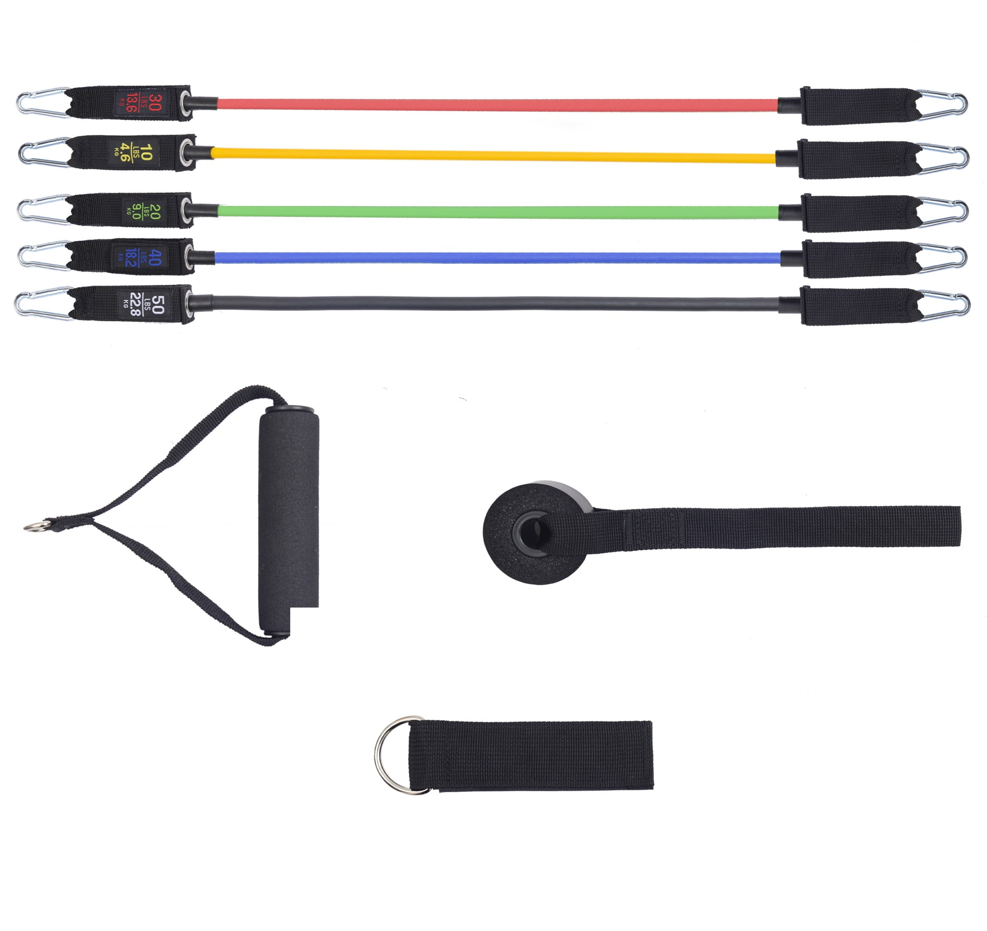 Alpine Swiss Exercise Resistance Bands with Handles Workout Fitness Tube Bands