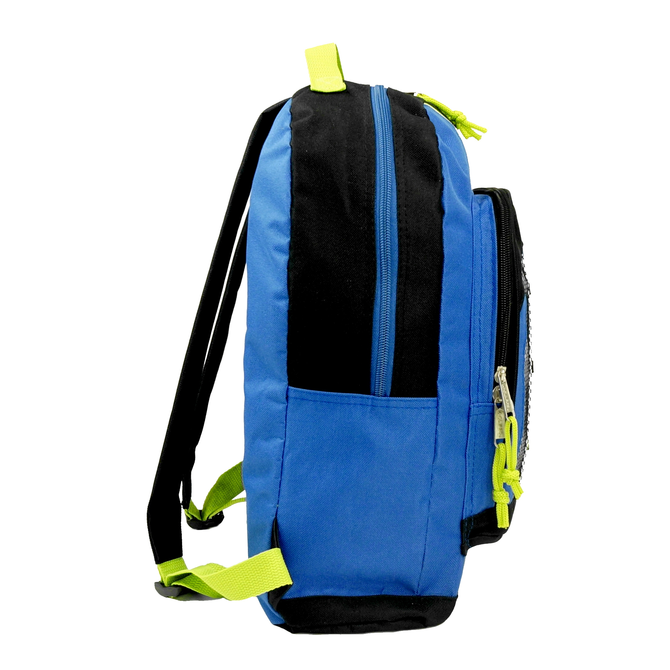 K-Cliffs 15" Lightweight Backpack, Daypack Bungee Water Resistant for Travel School and College, Unisex Color for Casual Everyday Kids & Teens (Blue) - image 4 of 6