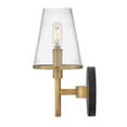 thumbnail image 3 of Marten 1 - Light Heritage Brass And Black Contrastingfinishes Industrial / Transitional - LED Steel Wall Sconce, 3 of 11