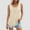 Beige, variant on Otvok Summer Vest Women Solid Color Round Neck Sleeveless Casual Tee Tops Tank